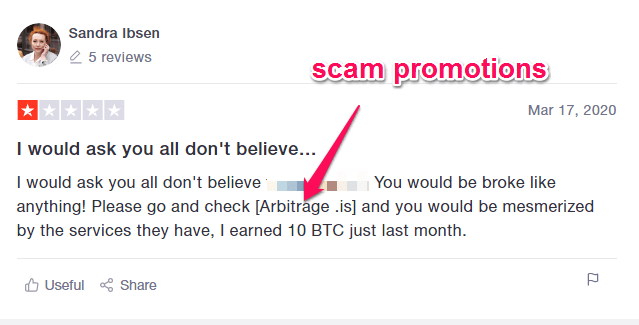 scam promotions