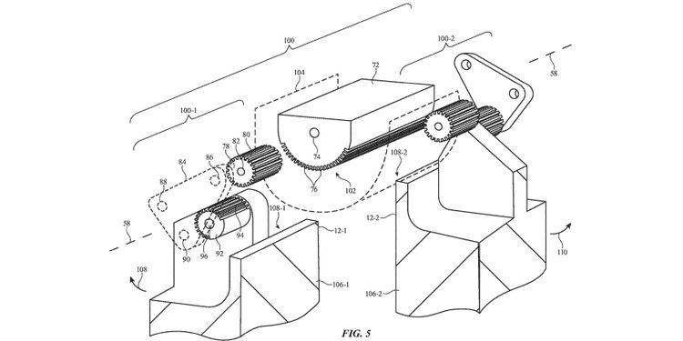 foldable iphone gear hinges patent