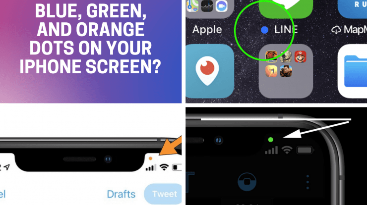 Why are there Blue, Green, and Orange Dots on screen? -