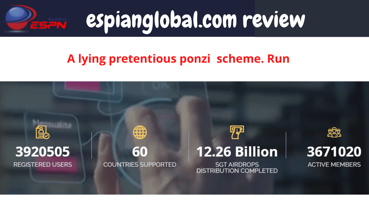 Espianglobal.com review: A Ponzi that pretends to be ESPN and ESPN Global