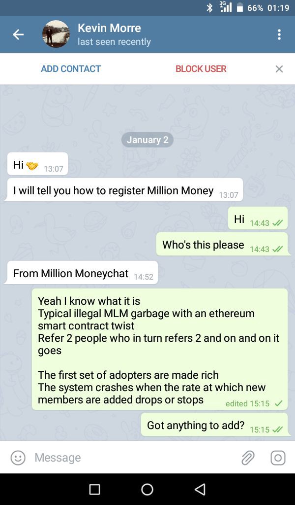 million money user