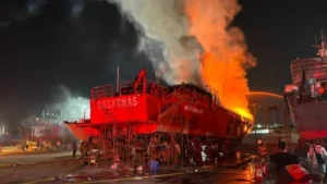 Fire Engulfs Basarnas Rescue Vessel at Muara Baru Docking Facility: An In-Depth Report