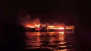 Tragedy at Sea: Massive Search Underway as Ferry MV June Aster Erupts in Flames off Palawan Coast
